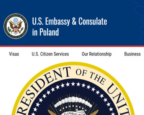 Посольство США в Польше информирует
